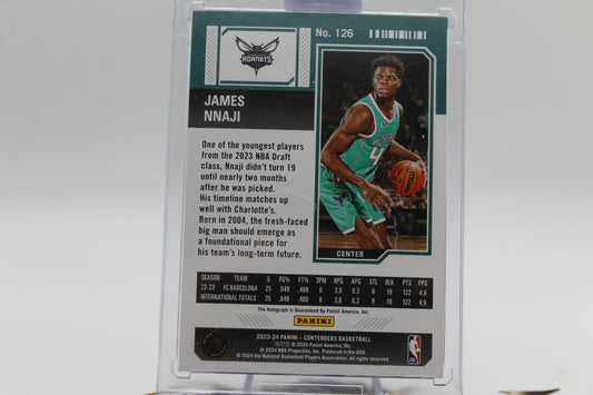 2023/24 JAMES NNAJI PLAYOFF TICKET AUTOGRAPH /99