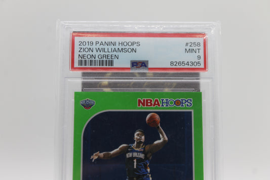 2019/20 ZION WILLIAMS ROOKIE NEON GREEN PSA9 - MINT
