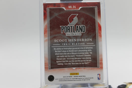 2023/24 SCOOT HENDERSON ROOKIE TAKING THE LEAP TURQUOISE /25