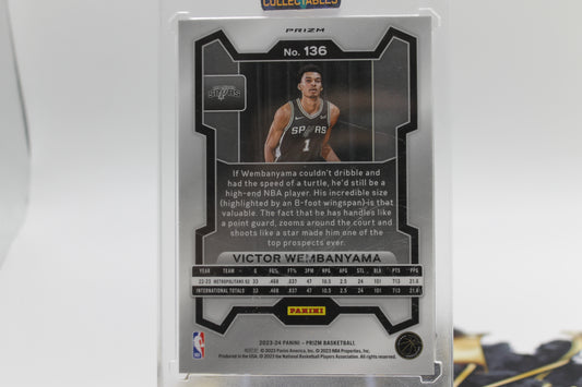 2023/24 VICTOR WEMBANYAMA ROOKIE RED WHITE BLUE #136