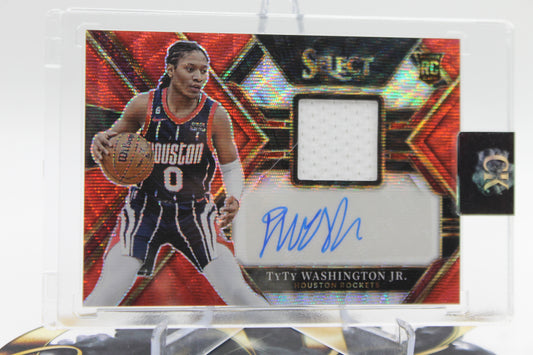 2022/23 TYTY WASHINGTON JR ROOKIE PATCH AUTOGRAPH