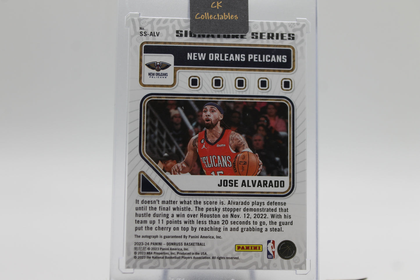2023/24 JOSE ALVARADO AUTOGRAPH HOLO