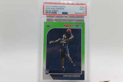 2019/20 ZION WILLIAMS ROOKIE NEON GREEN PSA9 - MINT