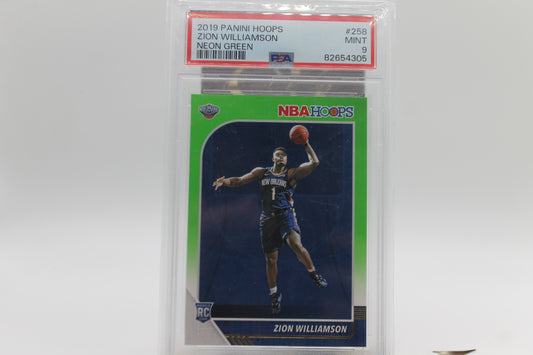 2019/20 ZION WILLIAMS ROOKIE NEON GREEN PSA9 - MINT