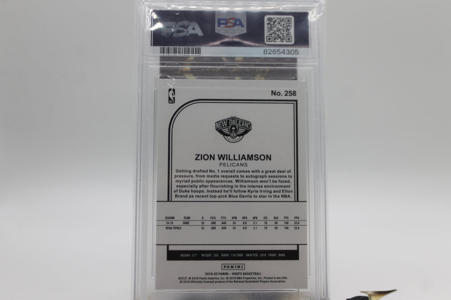 2019/20 ZION WILLIAMS ROOKIE NEON GREEN PSA9 - MINT