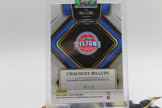 2021/22 CHAUNCEY BILLUPS AUTOGRAPH JERSEY MATCH /15
