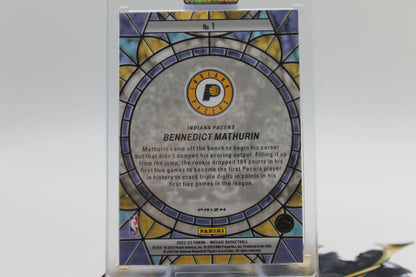 2022/23 BENNEDICT MATHURIN ROOKIE STAINED GLASS #1