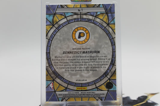 2022/23 BENNEDICT MATHURIN ROOKIE STAINED GLASS #1