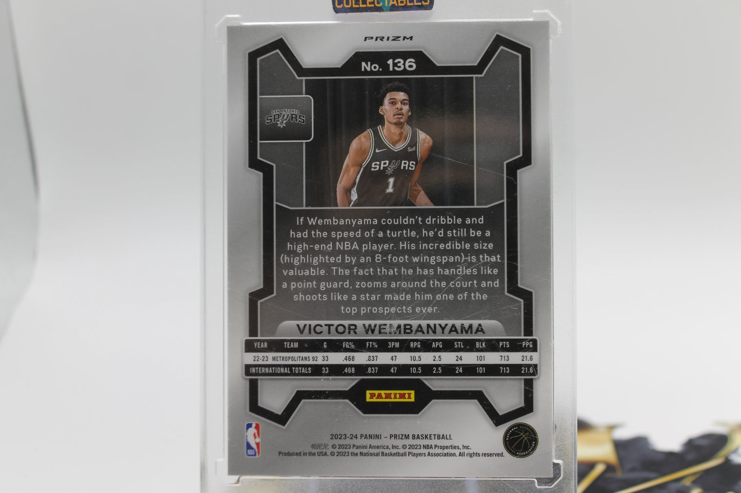 2023/24 VICTOR WEMBANYAMA ROOKIE RED WHITE BLUE #136
