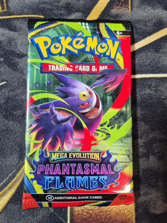 Pokémon Mega Evolution Phantasmal Flames Booster Pack (Private Break)